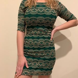 green cocktail dress